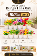 Paket Usaha Bunga Hias Dekorasi 100k Dapat 12Pcs