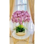 ANGGREK LATEX PREMIUM JUMBO 12 TANGKAI VAS MOTIF MARBLE - Gambar 4