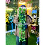 Daun Hias Juntai Eukaliptus Anti Air-Daun Rambat Palsu Dekorasi Hijau Plastik